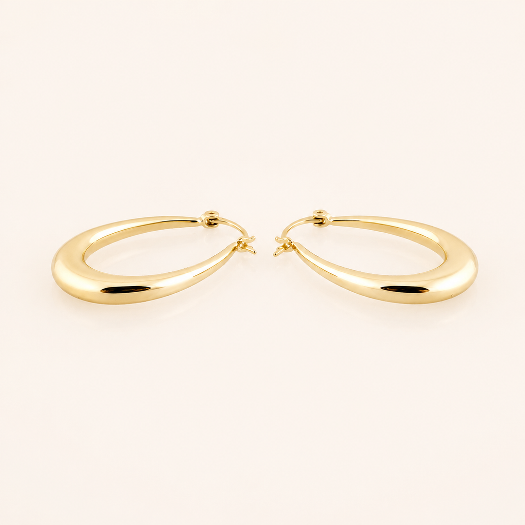 Luna Oval Hoops