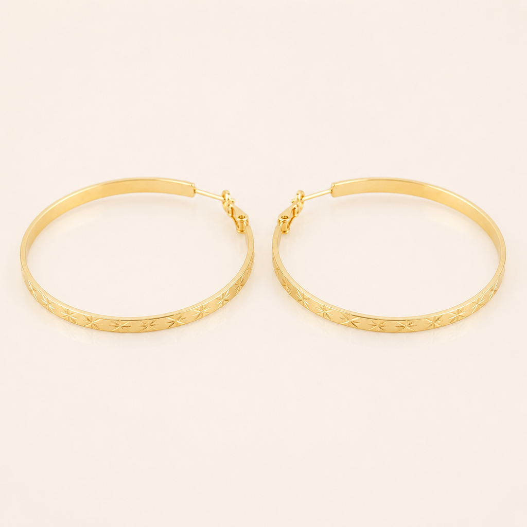 Celeste Large Hoops