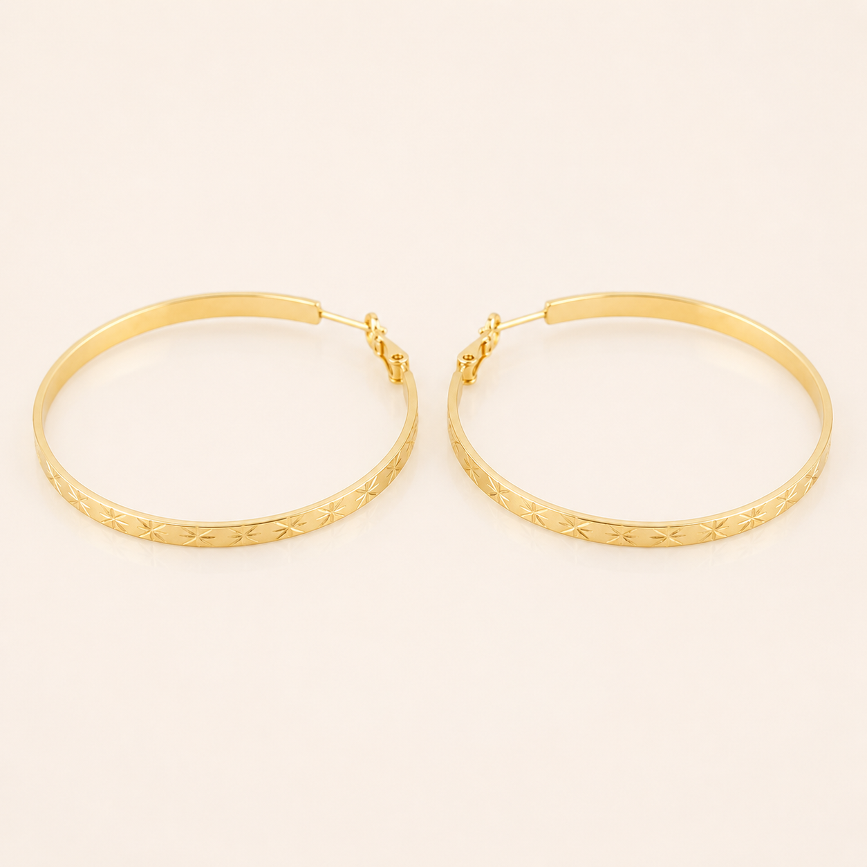 Celeste Large Hoops