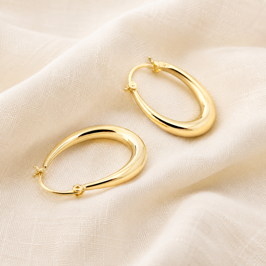 Luna Oval Hoops