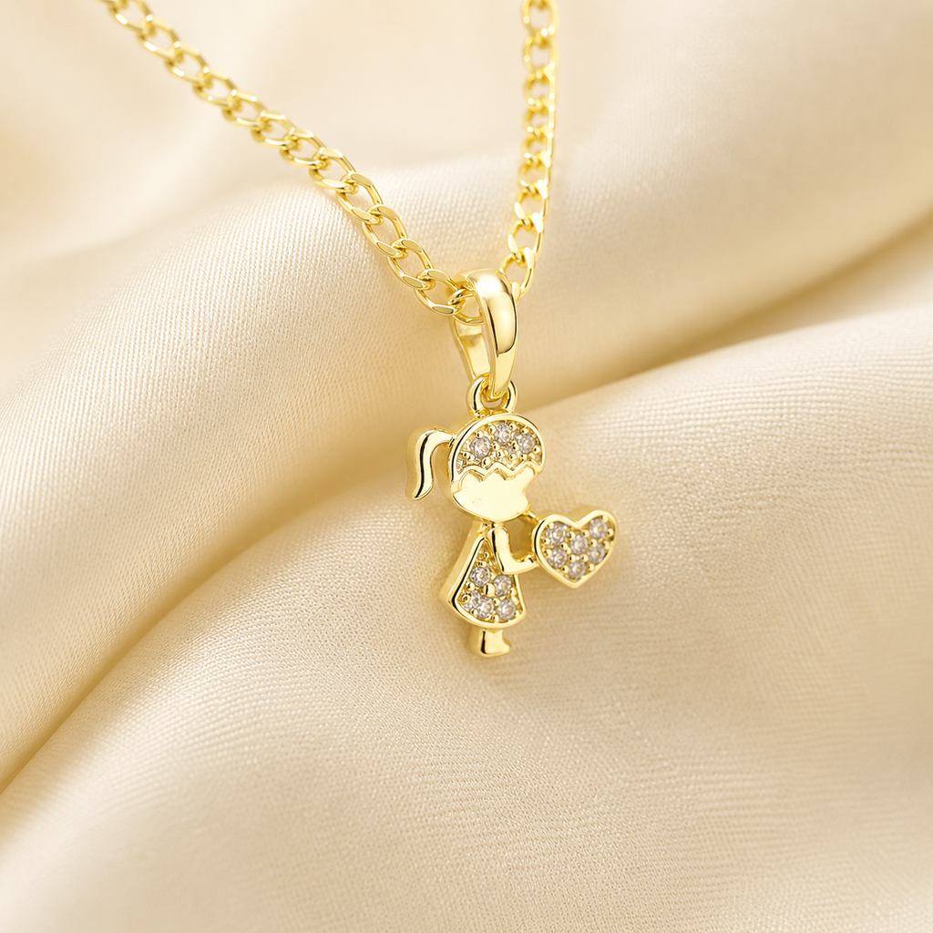 Gold Girl Necklace
