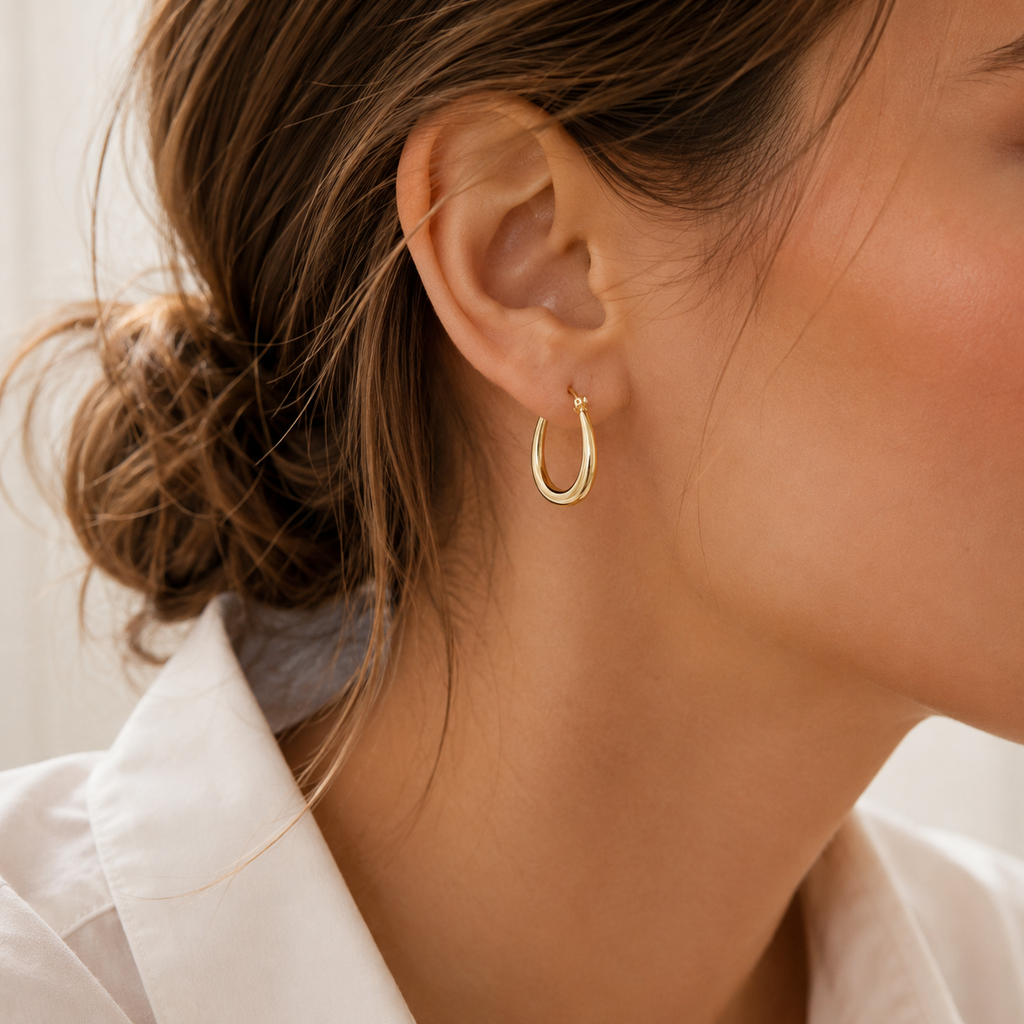 Luna Oval Hoops
