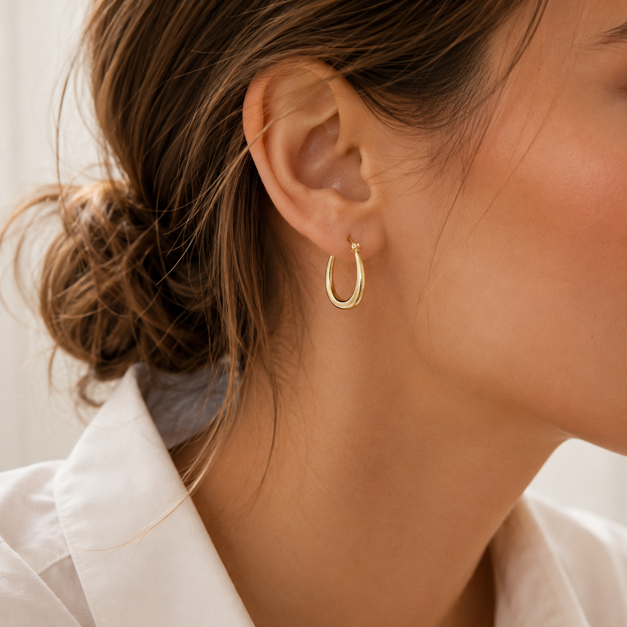 Luna Oval Hoops